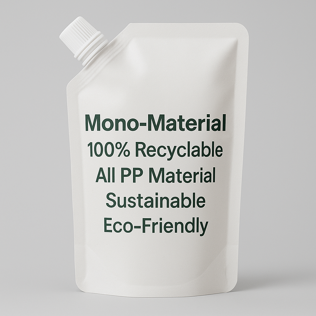Mono material retort pouch